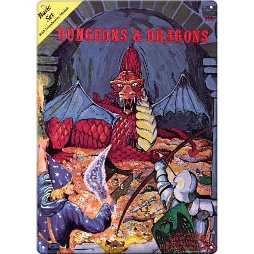 Dungeons And Dragons Advanced Metal Sign
