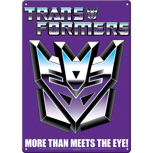 Transformers Decepticons Metal Sign
