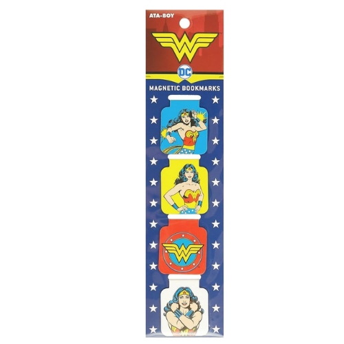 Wonder Woman Magnetic Bookmark 4 Set