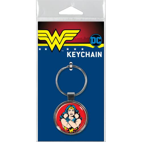 Wonder Woman On Red Keychain