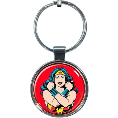 Wonder Woman On Red Keychain