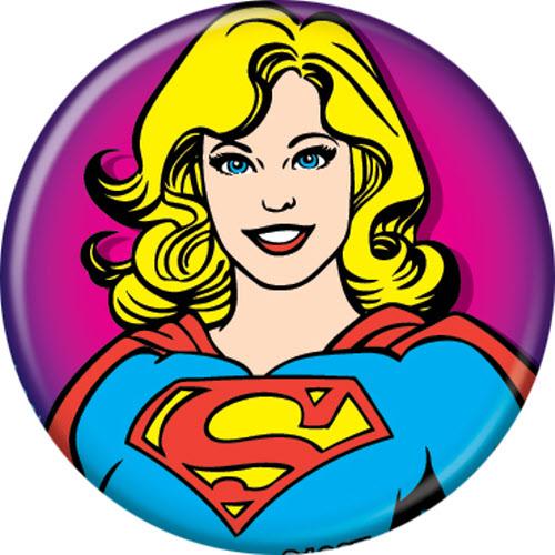 Supergirl Bust Button