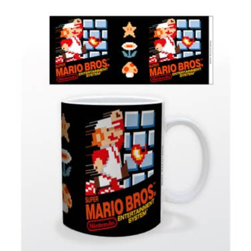 Super Mario Bros.  NES Cover Ceramic 11 Ounce Mug