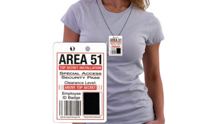 Area 51 Special Agent ID Badge Necklace