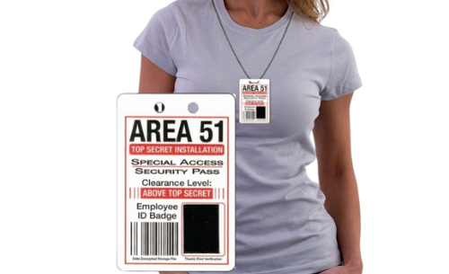 Area 51 Special Agent ID Badge Necklace