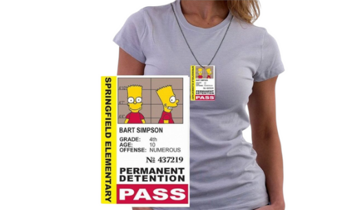 Simpson Pass Badge ID Necklace
