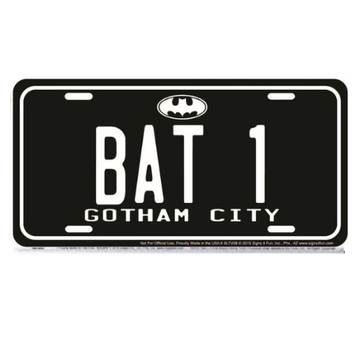 Batman License Plate